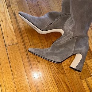 Steve Madden Gray Suede Over the Knee Boots